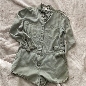 Forever 21 olive romper